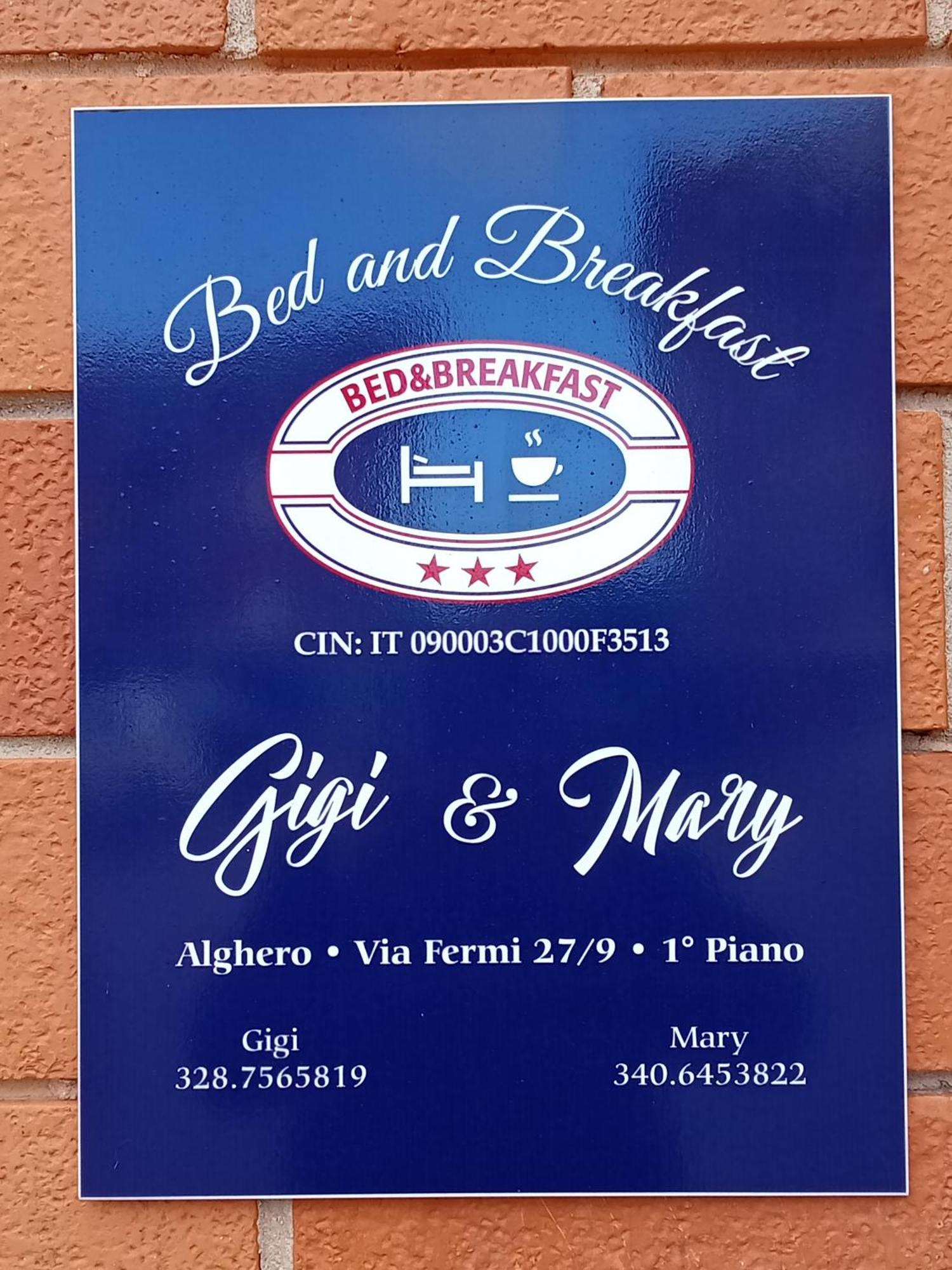 Bed and Breakfast Gigi&Mary à Alghero Extérieur photo